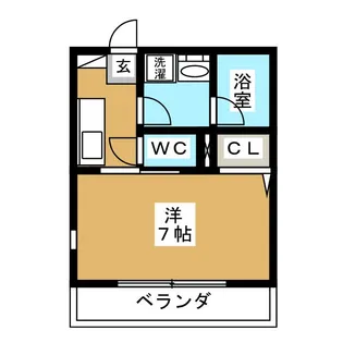 エスポワールII【2階】の間取り