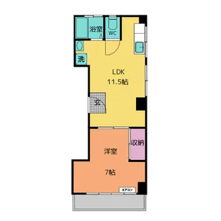 安島コーポ【2階】の間取り