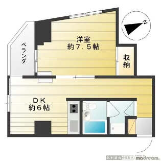 ドルミ五反田ドゥメゾン【6階】の間取り