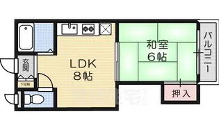 1LDKの間取り画像