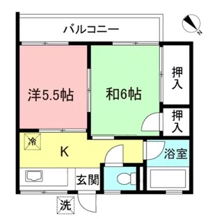 2Kの間取り画像