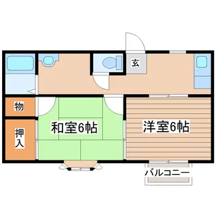 クレストサイド【1階】の間取り