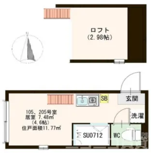 東京都板橋区幸町【アパート】の間取り