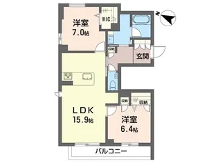 シエル【2階】の間取り