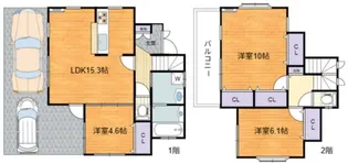 神奈川県相模原市緑区橋本1【一戸建】の間取り