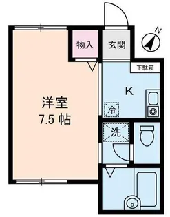 ストーク滝野川【1階】の間取り