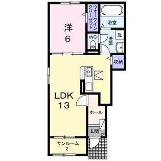 大阪府泉南市男里4【アパート】の間取り