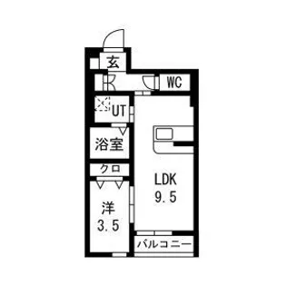 PIA蒲町II(ピアカバノマチ)【1階】の間取り