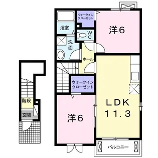 プリマヴェーラ【2階】の間取り
