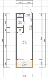 桐マンション【2階】の間取り