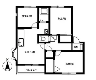 アドザックス・ラフィネB号棟【2階】の間取り