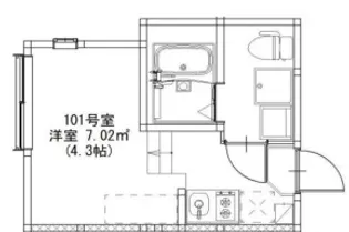 Tクラシア篠崎【1階】の間取り