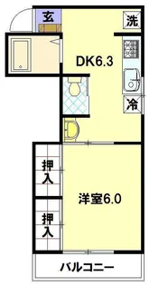 グランヒルズ【5階】の間取り