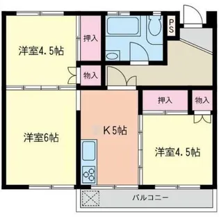 厚木サンコーポ【2階】の間取り