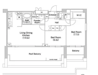 コンフォリア駒場【4階】の間取り