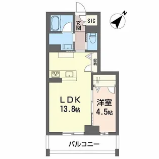 CLASSEUM連坊II【2階】の間取り