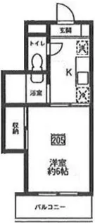 メゾンアップストリーム【2階】の間取り