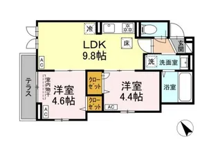 Maison Cocoru(仮)D-room北新宿三丁目【1階】の間取り