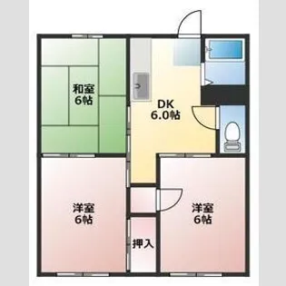 フレグランス大畑【2階】の間取り