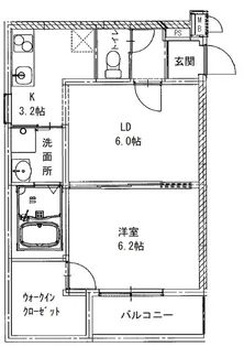 フジ丸高 東上野芝町【3階】の間取り