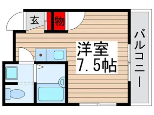 シティハウス新松戸【3階】の間取り