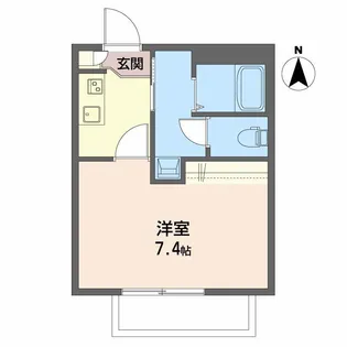 CASA安宅 B棟【1階】の間取り
