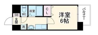 プレサンス名古屋駅前【9階】の間取り