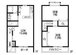 シュトラーセ割前【2階】の間取り