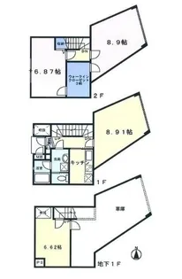 若林PREMHILLS(プレムヒルズ)【1階】の間取り
