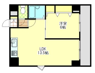 グランデージ新深江【5階】の間取り