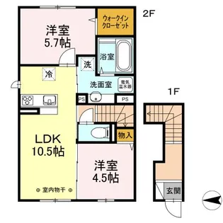 グラーティア【2階】の間取り