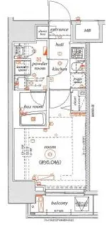 エル・グランジュテ川崎【8階】の間取り