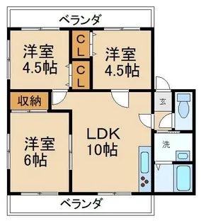 トーヨーホーム交野弐番館【1階】の間取り