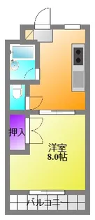 サンパレス金子2【1階】の間取り