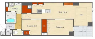 グランドメゾン京都御池通【9階】の間取り