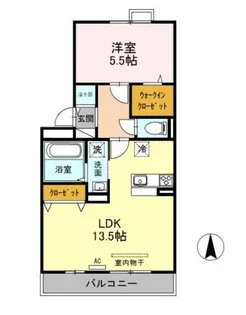 エクレール・カメリア【2階】の間取り