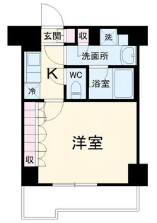 ルーブル武蔵小杉伍番館【1階】の間取り
