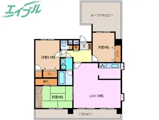 丸美ロイヤル北浜田502【5階】の間取り