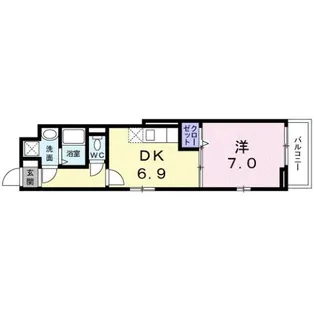 カーサ・ド・ディデスカ【3階】の間取り