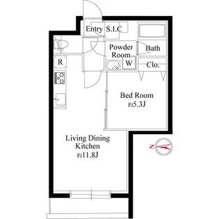 グランパセオ代々木上原II【1階】の間取り