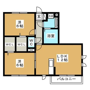 ブリリアントI【2階】の間取り