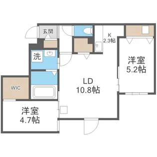 Le Clair minamimaruyama【3階】の間取り