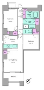 東京都中央区日本橋馬喰町1【マンション】の間取り