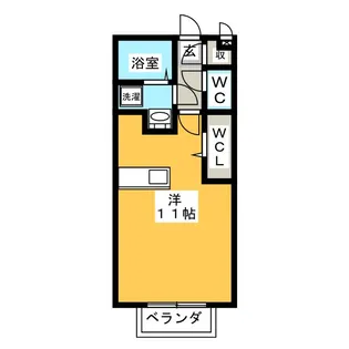 ソレイユI【2階】の間取り