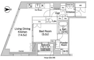 コンフォリア上野広小路【3階】の間取り