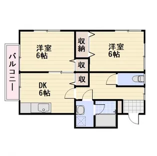 長野県長野市平林2【アパート】の間取り