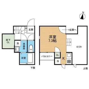 CB琴平ソレイユ【2階】の間取り