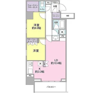 東京都品川区二葉4【マンション】の間取り