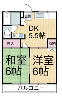 ニューグリーンハイムB【2階】の間取り