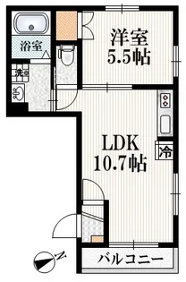 へーベルハウス四谷【3階】の間取り